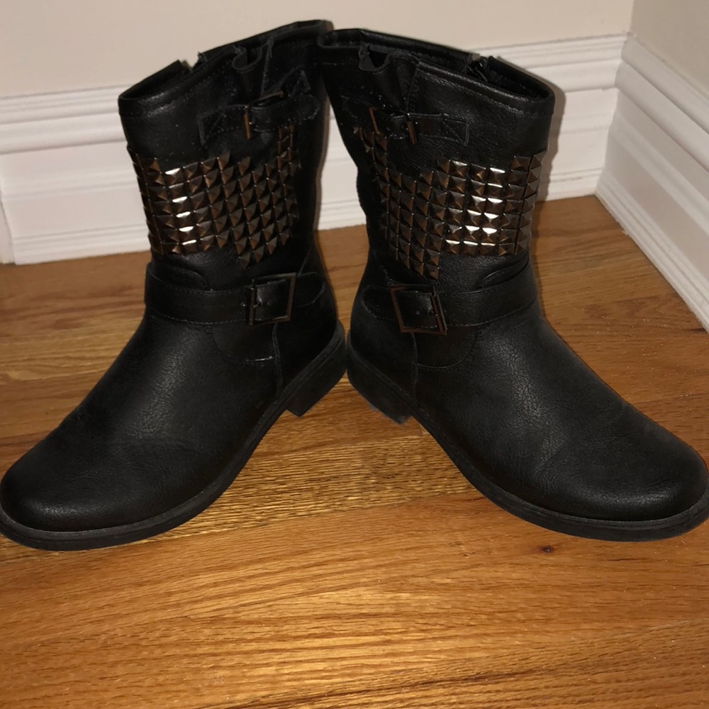 Black Studded Boots